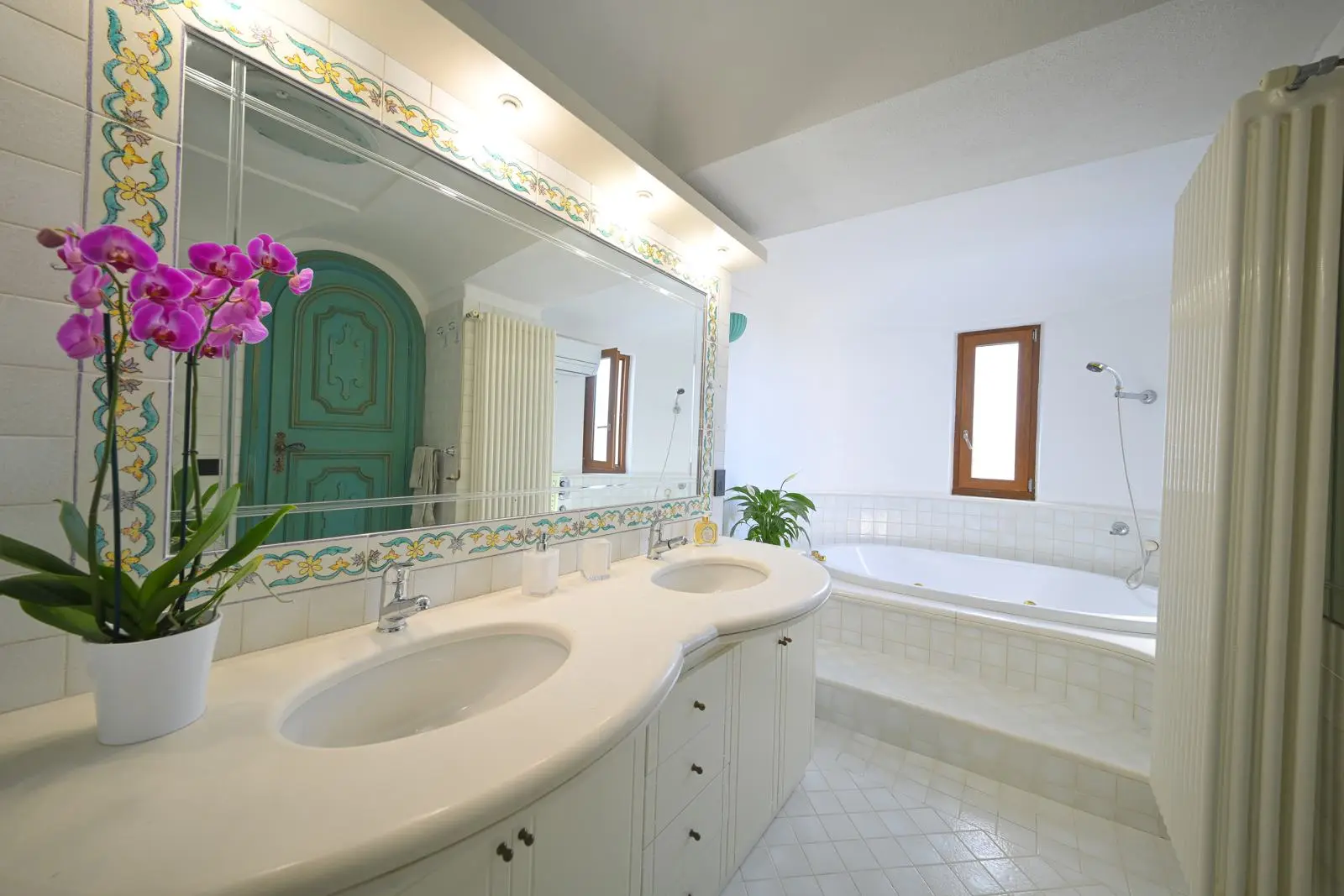 The bathroom, double basin